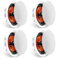 4 PCs 203.2 mm in Ceiling Speakers, 100-Watts, Flush Mount Ceiling & in-Wall Speakers System with V952-DPXDYSQ8YCSZTSBN5V9