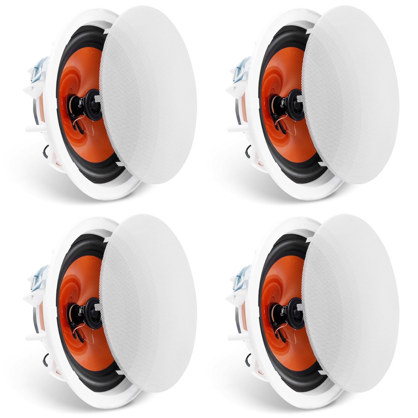 4 PCs 203.2 mm in Ceiling Speakers, 100-Watts, Flush Mount Ceiling & in-Wall Speakers System with V952-DPXDYSQ8YCSZTSBN5V9