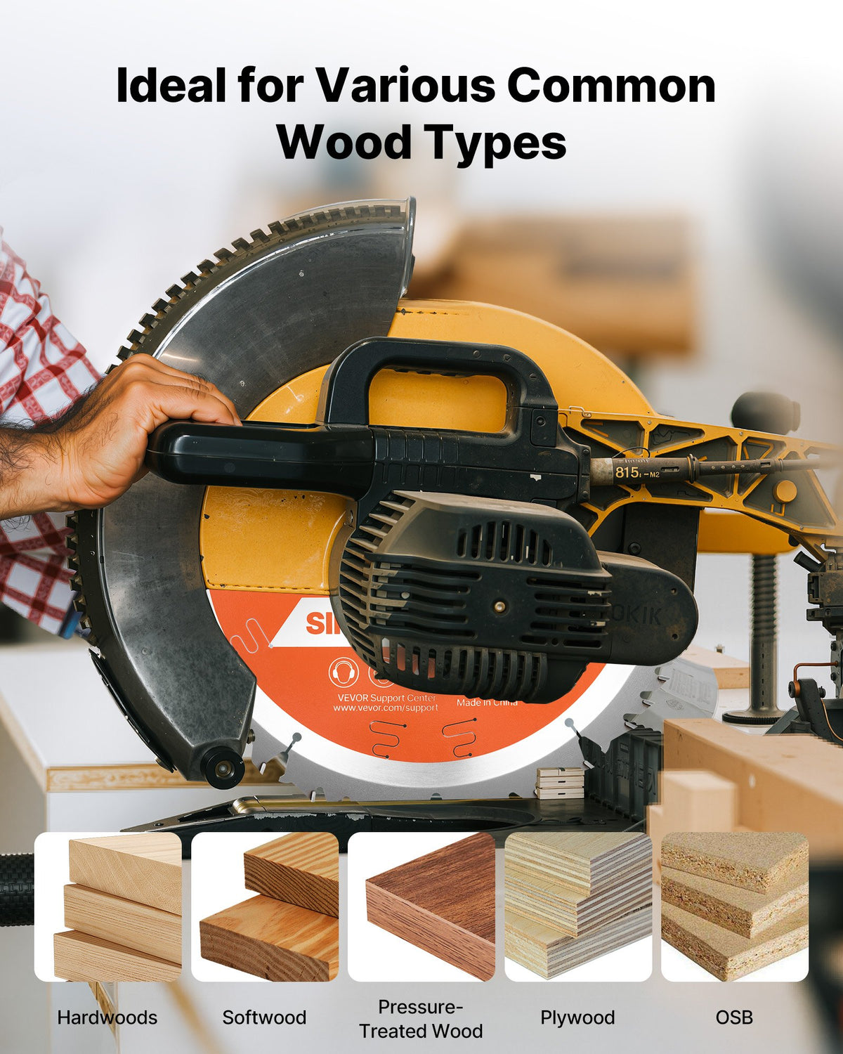 Circular Saw Blade, 254 mm Diameter, 50 Sharp Alloy Teeth, 15.875 mm Arbor, Fine Finish, Wood Cutting Blade V952-DPYJPDPQMZP2APV6I001V0