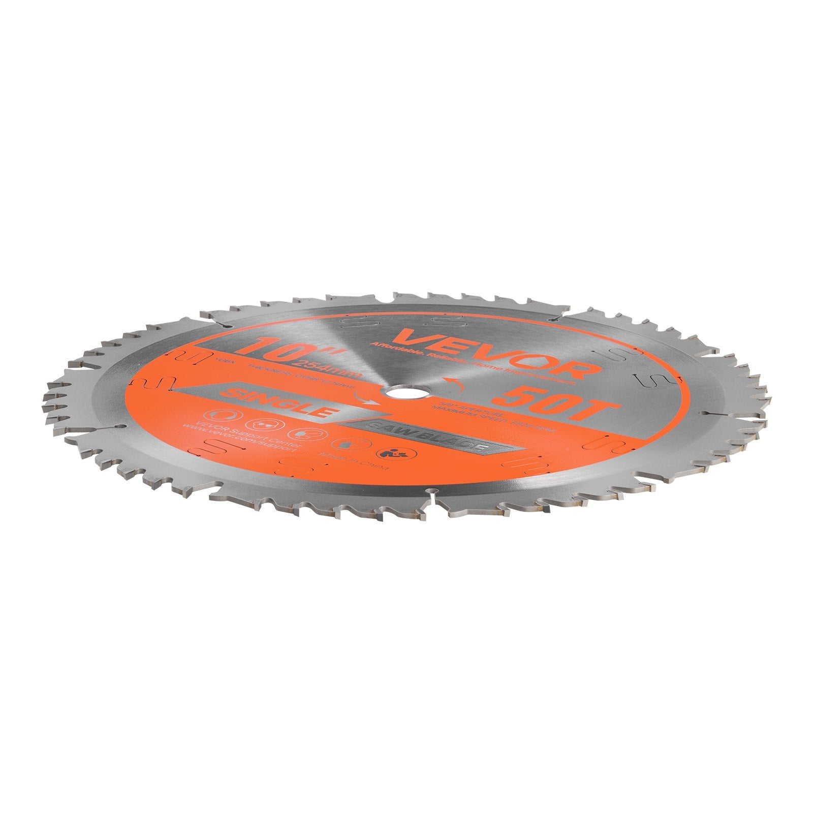 Circular Saw Blade, 254 mm Diameter, 50 Sharp Alloy Teeth, 15.875 mm Arbor, Fine Finish, Wood Cutting Blade V952-DPYJPDPQMZP2APV6I001V0