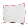 Barricade Backstop Net, 12x9 ft Ball Sports Barrier Netting, Portable Practice Equipment with Carry Bag, V952-DQW129YC0000YT8NIV0
