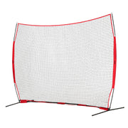 Barricade Backstop Net, 12x9 ft Ball Sports Barrier Netting, Portable Practice Equipment with Carry Bag, V952-DQW129YC0000YT8NIV0