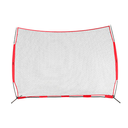 Barricade Backstop Net, 12x9 ft Ball Sports Barrier Netting, Portable Practice Equipment with Carry Bag, V952-DQW129YC0000YT8NIV0