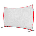 Barricade Backstop Net, 16x10 ft Ball Sports Barrier Netting, Portable Practice Equipment with Carry Bag, V952-DQW1610YC000DU462V0
