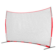Barricade Backstop Net, 16x10 ft Ball Sports Barrier Netting, Portable Practice Equipment with Carry Bag, V952-DQW1610YC000DU462V0