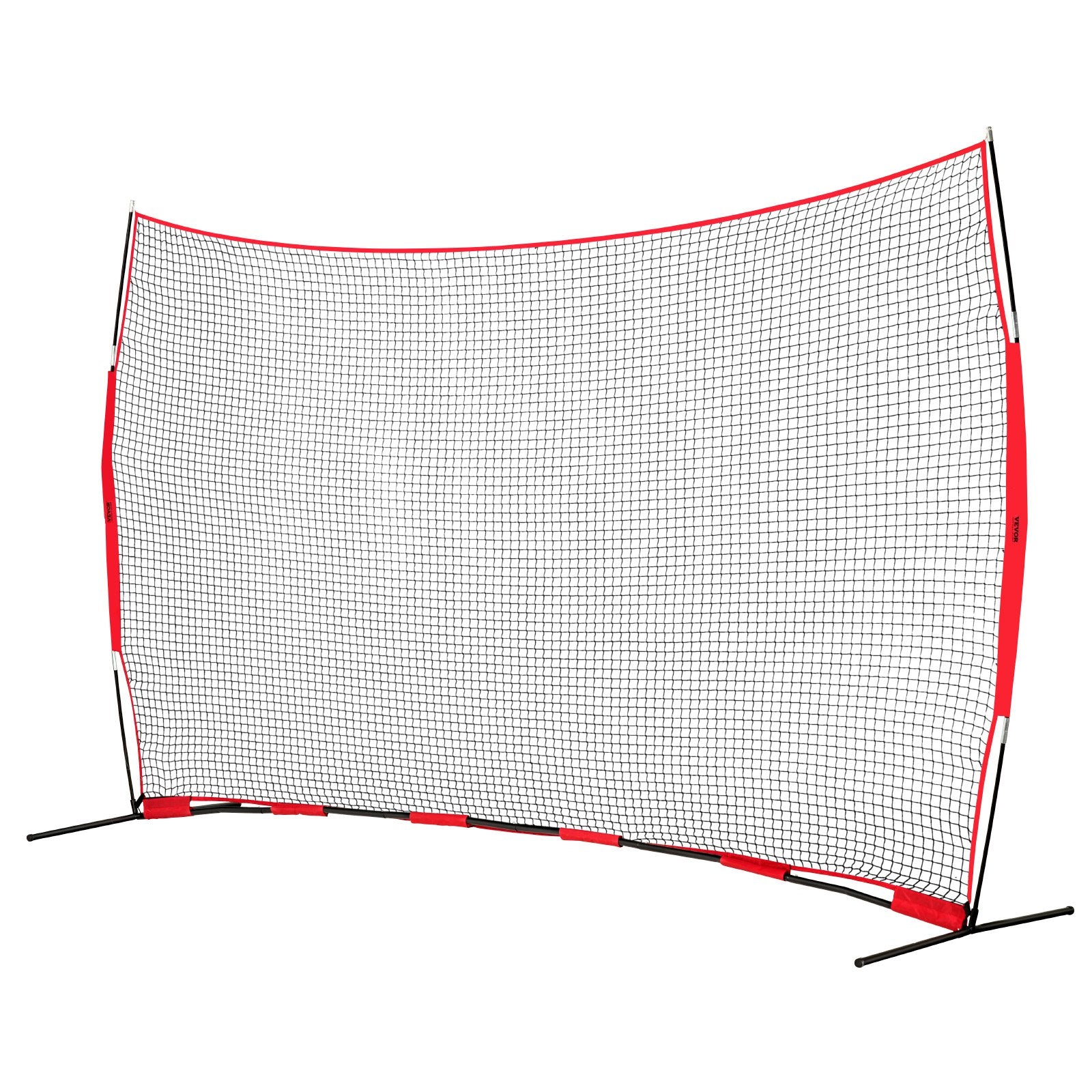 Barricade Backstop Net, 16x10 ft Ball Sports Barrier Netting, Portable Practice Equipment with Carry Bag, V952-DQW1610YC000DU462V0