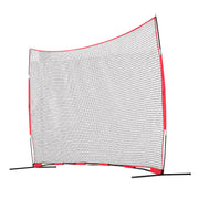 Barricade Backstop Net, 16x10 ft Ball Sports Barrier Netting, Portable Practice Equipment with Carry Bag, V952-DQW1610YC000DU462V0