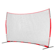 Barricade Backstop Net, 16x10 ft Ball Sports Barrier Netting, Portable Practice Equipment with Carry Bag, V952-DQW1610YC000DU462V0