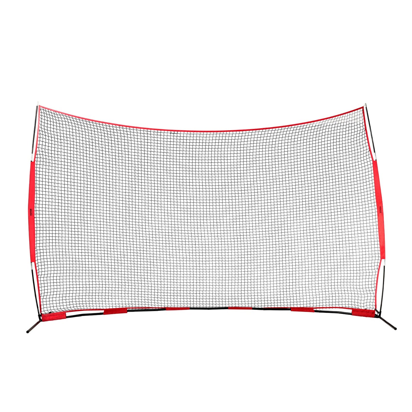 Barricade Backstop Net, 16x10 ft Ball Sports Barrier Netting, Portable Practice Equipment with Carry Bag, V952-DQW1610YC000DU462V0