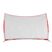 Barricade Backstop Net, 16x10 ft Ball Sports Barrier Netting, Portable Practice Equipment with Carry Bag, V952-DQW1610YC000DU462V0