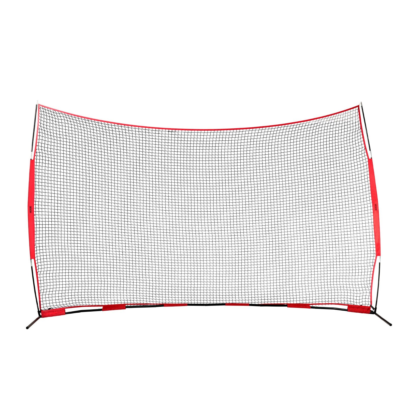 Barricade Backstop Net, 16x10 ft Ball Sports Barrier Netting, Portable Practice Equipment with Carry Bag, V952-DQW1610YC000DU462V0