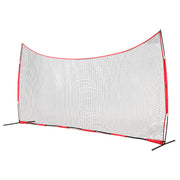Barricade Backstop Net, 20x10 ft Ball Sports Barrier Netting, Portable Practice Equipment with Carry Bag, V952-DQW2010YC000EHXS0V0