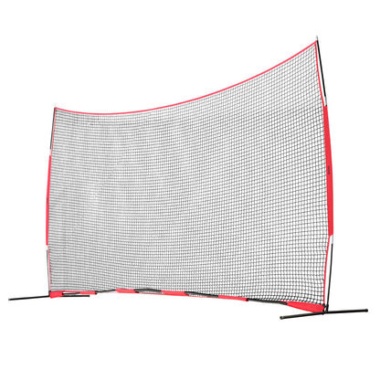 Barricade Backstop Net, 20x10 ft Ball Sports Barrier Netting, Portable Practice Equipment with Carry Bag, V952-DQW2010YC000EHXS0V0