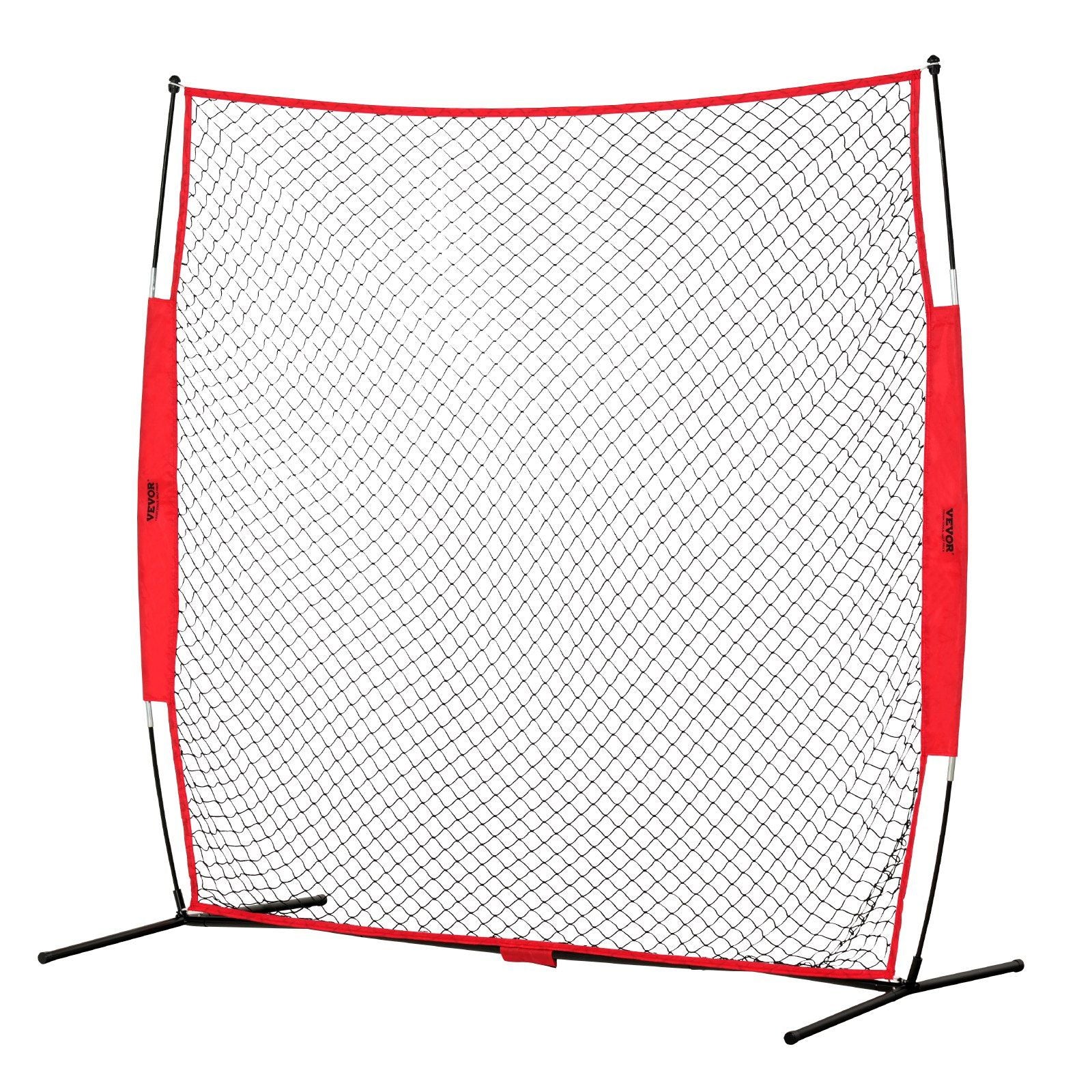 Barricade Backstop Net, 7x7 ft Ball Sports Barrier Netting, Portable Practice Equipment with Carry Bag, V952-DQW77YC00000P85CUV0