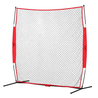 Barricade Backstop Net, 7x7 ft Ball Sports Barrier Netting, Portable Practice Equipment with Carry Bag, V952-DQW77YC00000P85CUV0