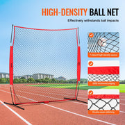 Barricade Backstop Net, 7x7 ft Ball Sports Barrier Netting, Portable Practice Equipment with Carry Bag, V952-DQW77YC00000P85CUV0