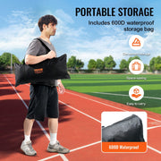 Barricade Backstop Net, 7x7 ft Ball Sports Barrier Netting, Portable Practice Equipment with Carry Bag, V952-DQW77YC00000P85CUV0