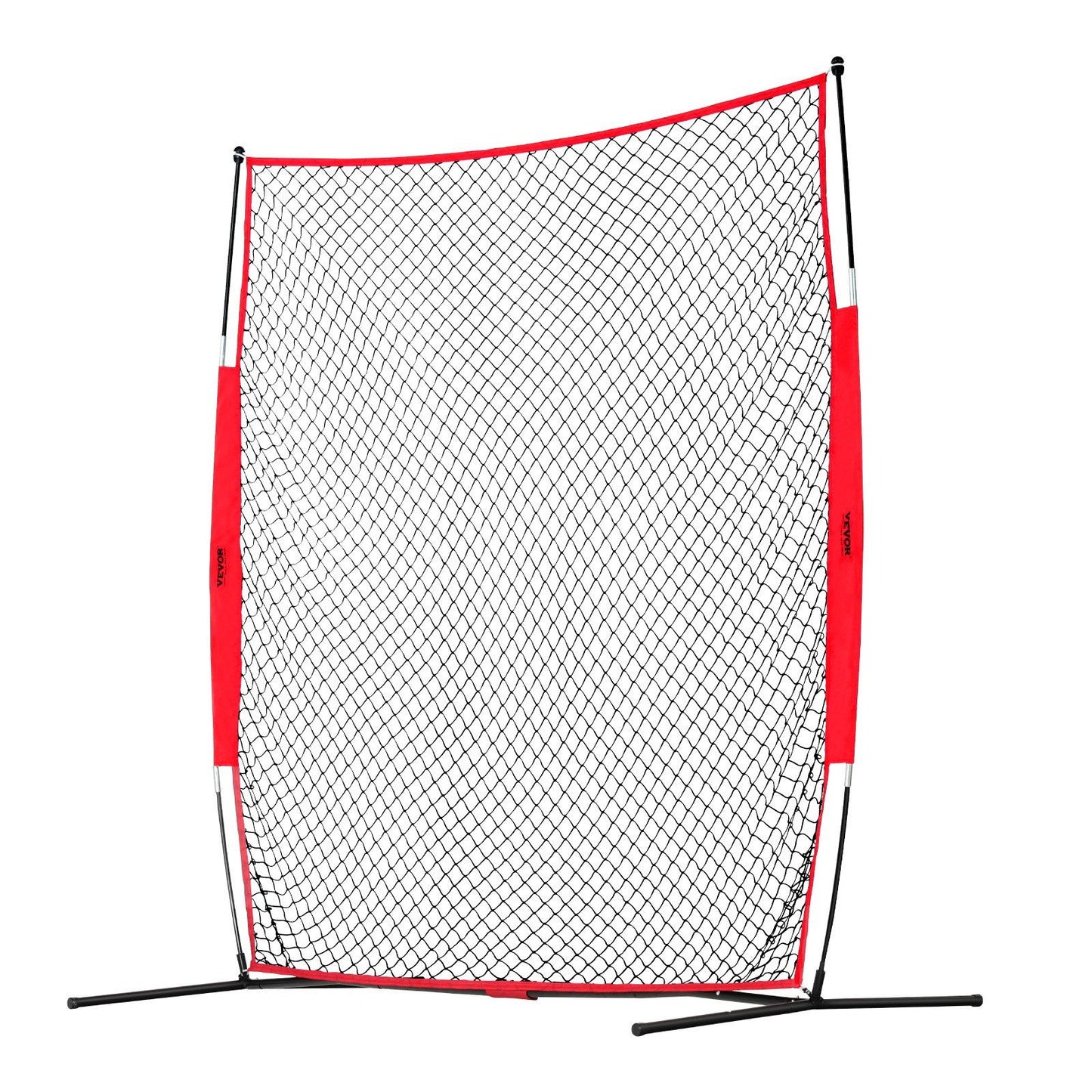 Barricade Backstop Net, 7x7 ft Ball Sports Barrier Netting, Portable Practice Equipment with Carry Bag, V952-DQW77YC00000P85CUV0