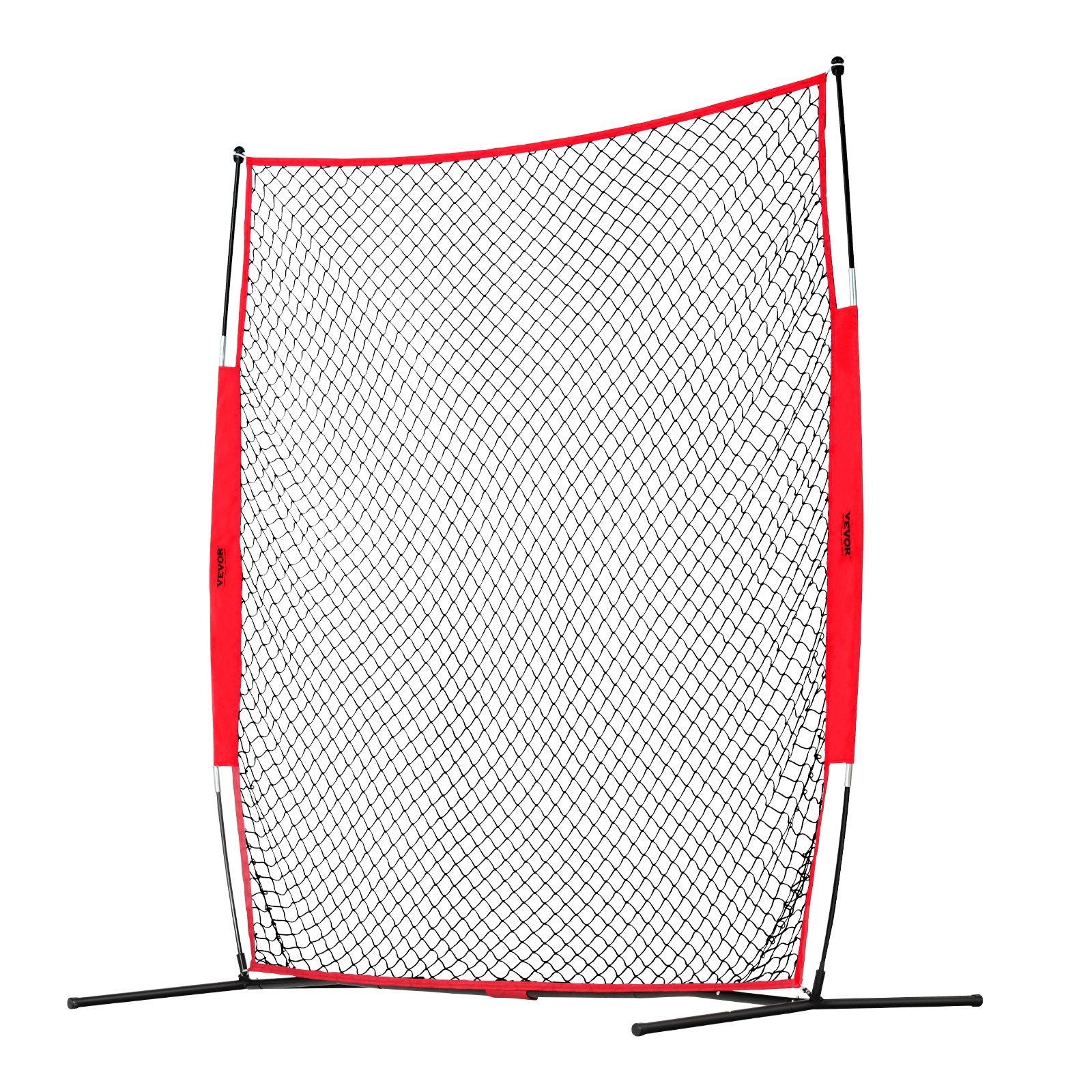 Barricade Backstop Net, 7x7 ft Ball Sports Barrier Netting, Portable Practice Equipment with Carry Bag, V952-DQW77YC00000P85CUV0