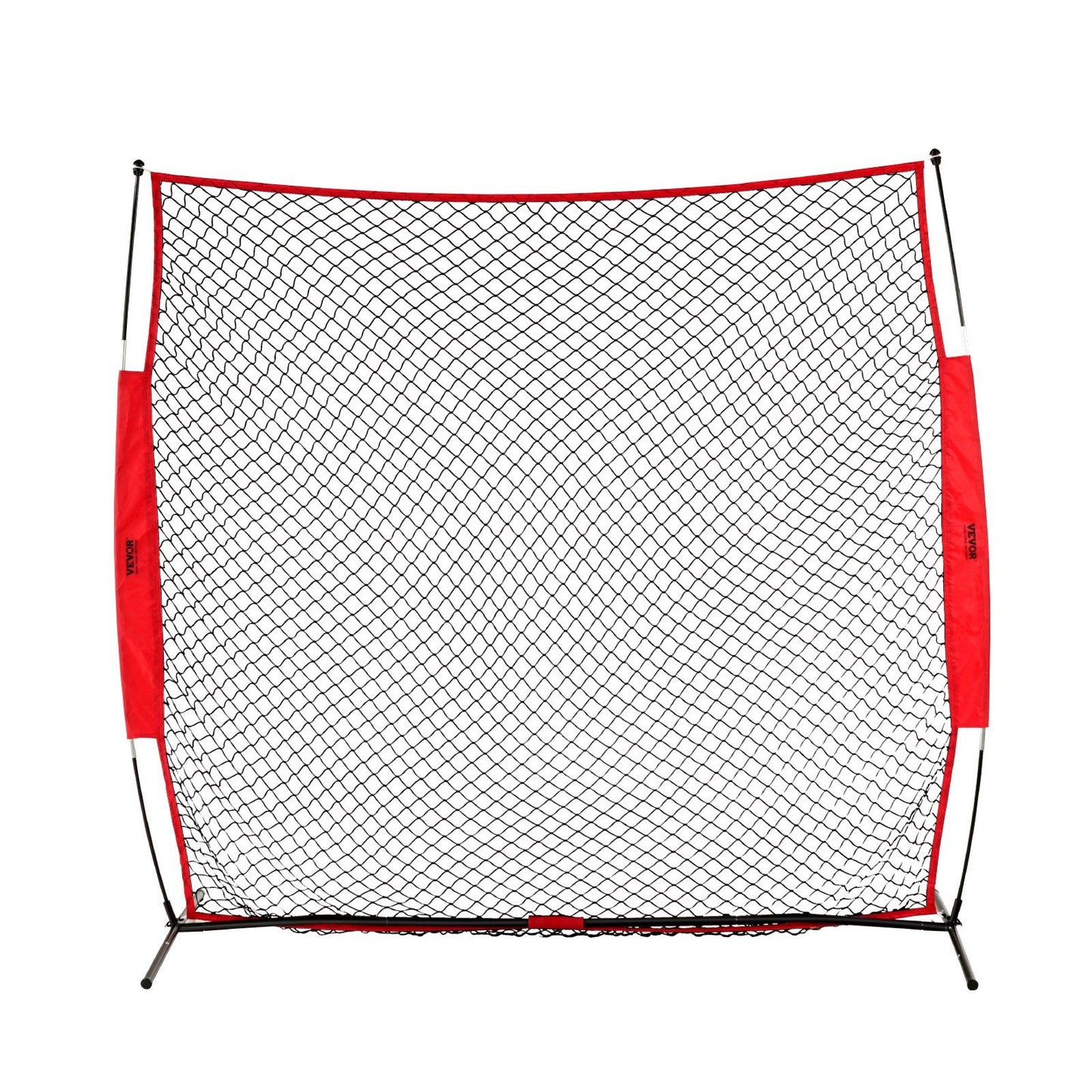 Barricade Backstop Net, 7x7 ft Ball Sports Barrier Netting, Portable Practice Equipment with Carry Bag, V952-DQW77YC00000P85CUV0