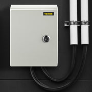 NEMA Steel Enclosure, 25 x 20 x 15 cm NEMA 4X Steel Electrical Box, IP66 Waterproof & Dustproof, V952-DQXJSTCFS25X20X15V0