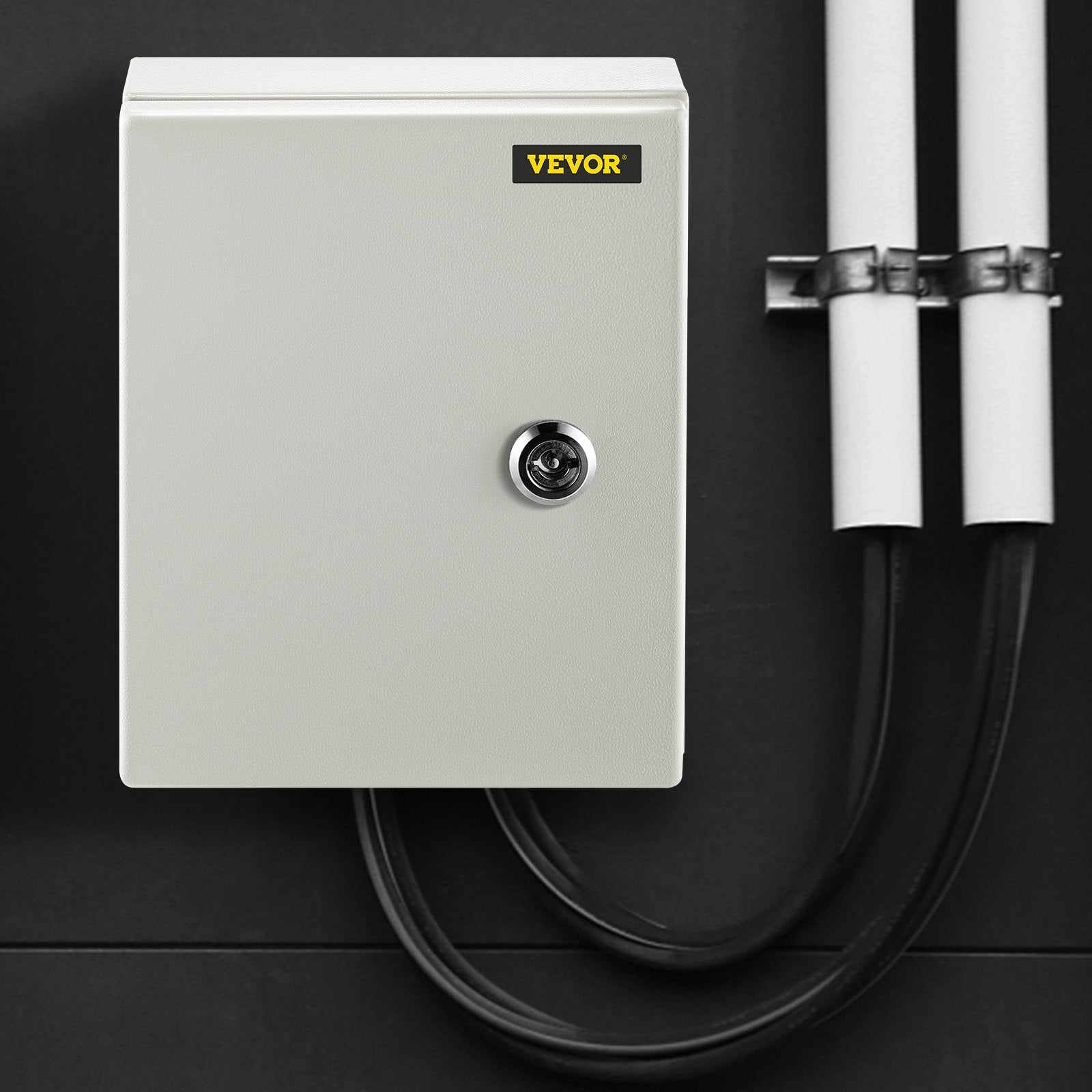 NEMA Steel Enclosure, 25 x 20 x 15 cm NEMA 4X Steel Electrical Box, IP66 Waterproof & Dustproof, V952-DQXJSTCFS25X20X15V0