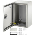 NEMA Steel Enclosure ,12 x 8 x 6\'\' NEMA 4X Steel Electrical Box, IP66 Waterproof & Dustproof, V952-DQXJSTCFS30X20X15V0