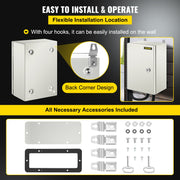 NEMA Steel Enclosure ,12 x 8 x 6\'\' NEMA 4X Steel Electrical Box, IP66 Waterproof & Dustproof, V952-DQXJSTCFS30X20X15V0