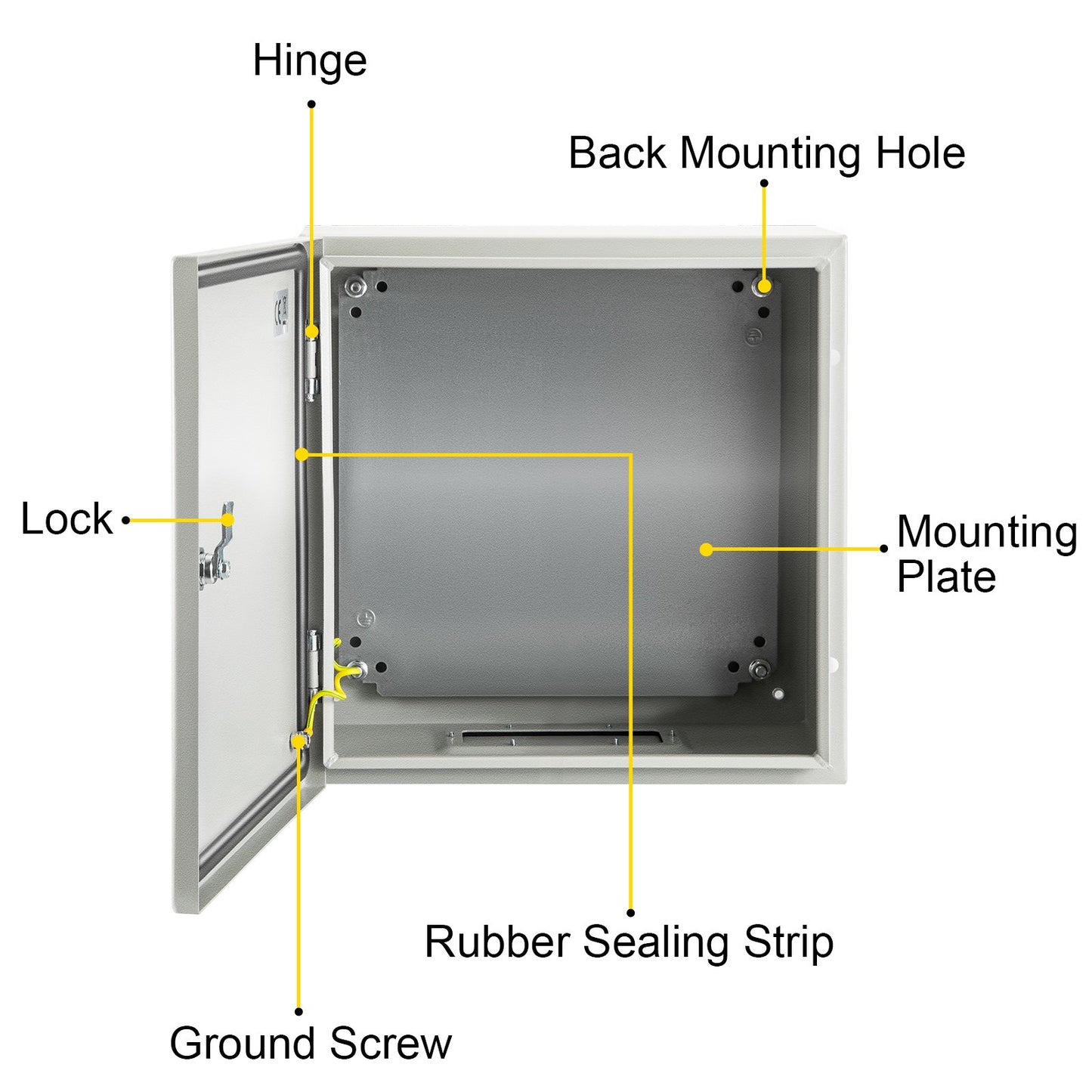NEMA Steel Enclosure, 12 x 12 x 6''steel electrical box electrical enclosur NEMA 4X Steel Electrical Box, V952-DQXJSTCFS30X30X15V0