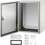 Steel Electrical Box 16'' x 12'' x 8'' Electrical Enclosure Box, Carbon Steel Hinged Junction Box, IP65 V952-DQXJSTCFS40X30X20V0