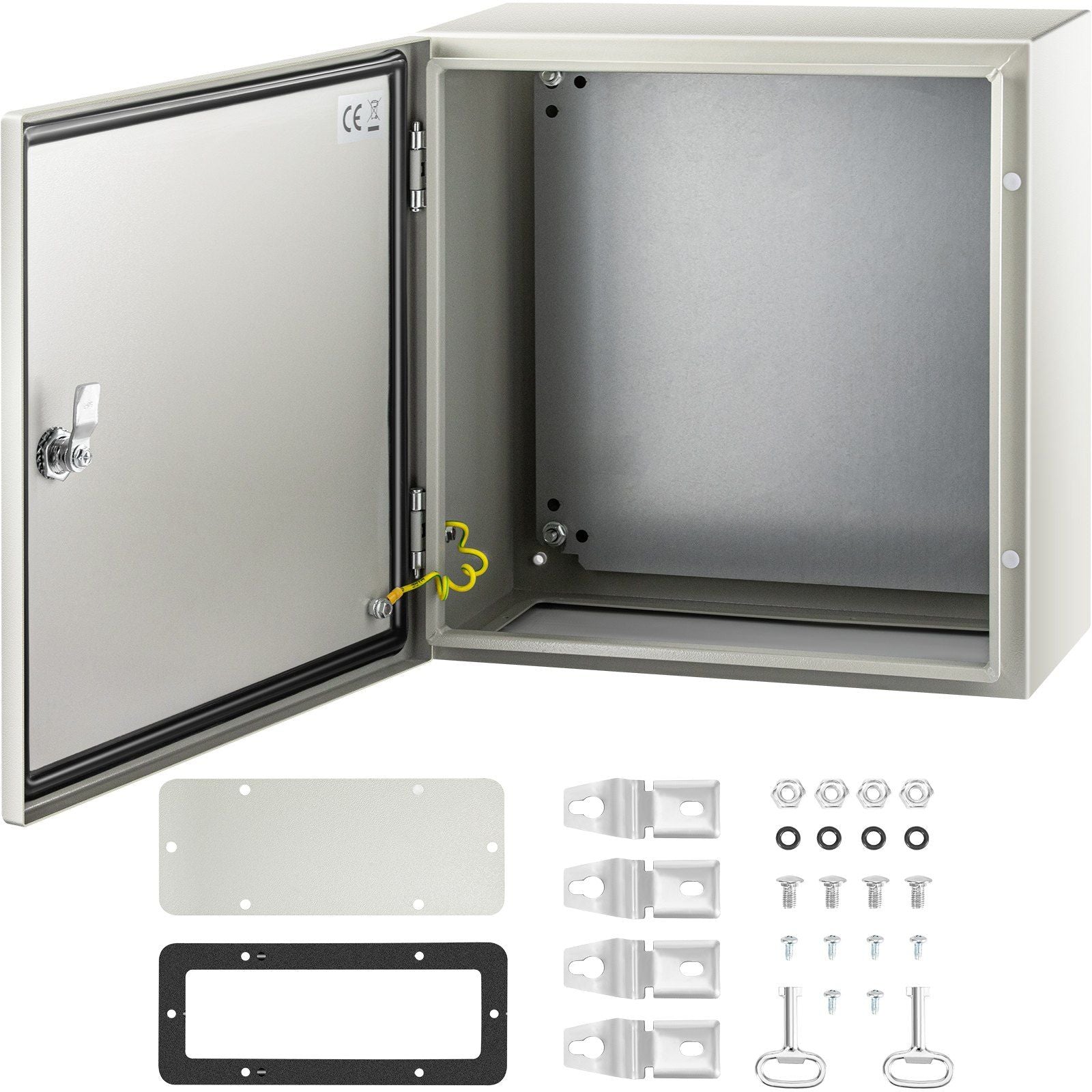 NEMA Steel Enclosure, 16 x 16 x 8\'\' NEMA 4X Steel Electrical Box, IP66 Waterproof & Dustproof, V952-DQXJSTCFS40X40X20V0