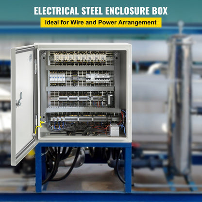 NEMA Steel Enclosure, 16 x 16 x 8\'\' NEMA 4X Steel Electrical Box, IP66 Waterproof & Dustproof, V952-DQXJSTCFS40X40X20V0