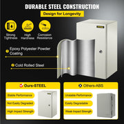 NEMA Steel Enclosure, 20 x 12 x 10\'\' NEMA 4X Steel Electrical Box, IP66 Waterproof & Dustproof, V952-DQXJSTCFS50X30X25V0