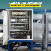 NEMA Steel Enclosure, 50 x 40 x 15 cm NEMA 4X Steel Electrical Box, IP66 Waterproof & Dustproof, V952-DQXJSTCFS50X40X15V0