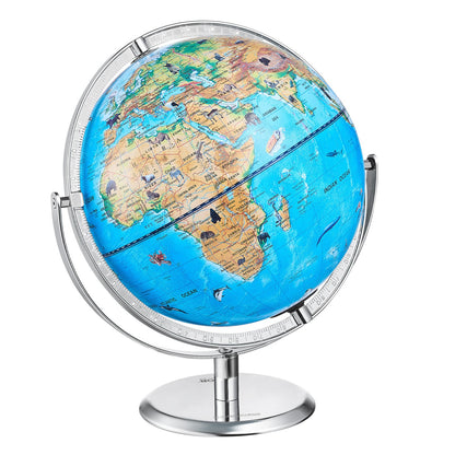 Educational Globe for Kids, 254 mm, Interactive AR World Globe with AR Golden Globe APP LED Night Lighting V952-DQYHDLAPP10YFSL76V9