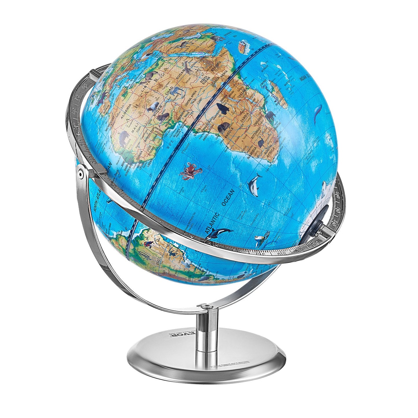 Educational Globe for Kids, 254 mm, Interactive AR World Globe with AR Golden Globe APP LED Night Lighting V952-DQYHDLAPP10YFSL76V9