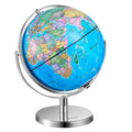 Rotating World Globe with Stand, 330.2 mm, Educational Geographic Globe with Precise Time Zone ABS Material, V952-DQYJJLBFG13Y9FFDEV0