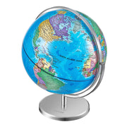 Rotating World Globe with Stand, 330.2 mm, Educational Geographic Globe with Precise Time Zone ABS Material, V952-DQYJJLBFG13Y9FFDEV0