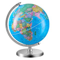 Rotating World Globe with Stand, 203.2 mm, Educational Geographic Globe with Precise Time Zone ABS Material, V952-DQYJJLBFG8YCRYAAZV0