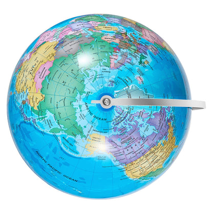 Rotating World Globe with Stand, 203.2 mm, Educational Geographic Globe with Precise Time Zone ABS Material, V952-DQYJJLBFG8YCRYAAZV0