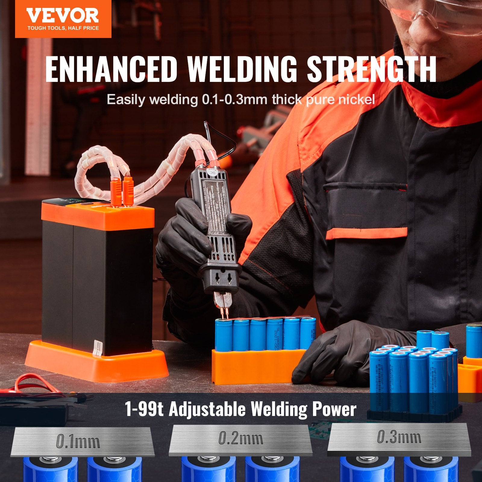 801D Battery Spot Welder 14.5KW Capacitor Energy Storage Pulse Spot Welder V952-DRDCDHJ030MMIXNR5V3