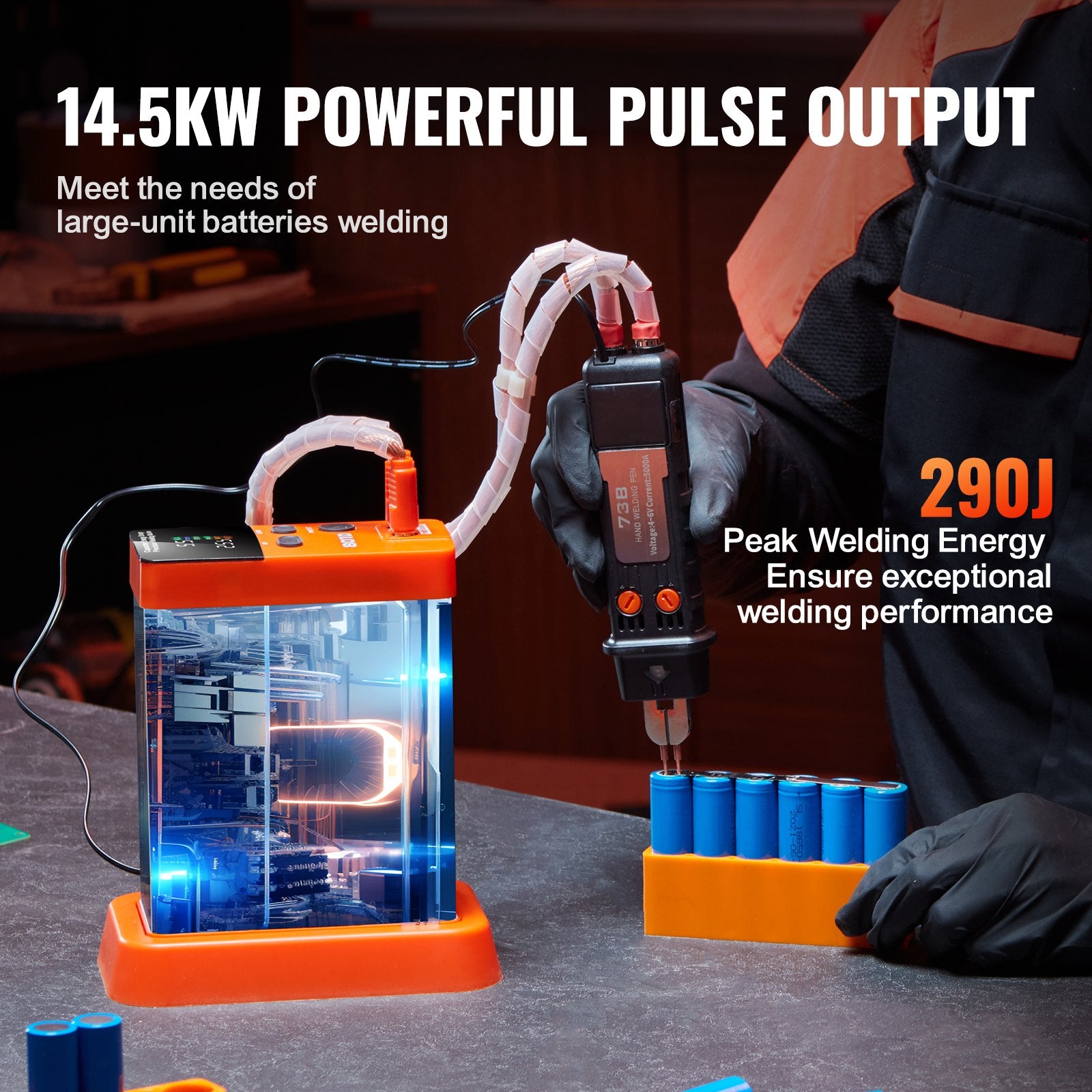 801D Battery Spot Welder 14.5KW Capacitor Energy Storage Pulse Spot Welder V952-DRDCDHJ030MMIXNR5V3