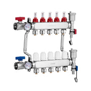 5-Branch Radiant Heat Manifold, 1/2" PEX Tubing Manifold, Stainless Steel PEX Manifold for Hydronic Radiant V952-DRFSQBXG5HLGXT75CV0
