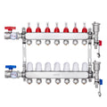 7-Branch Radiant Heat Manifold, 1/2" PEX Tubing Manifold, Stainless Steel PEX Manifold for Hydronic Radiant V952-DRFSQBXG7HLG5ODPQV0