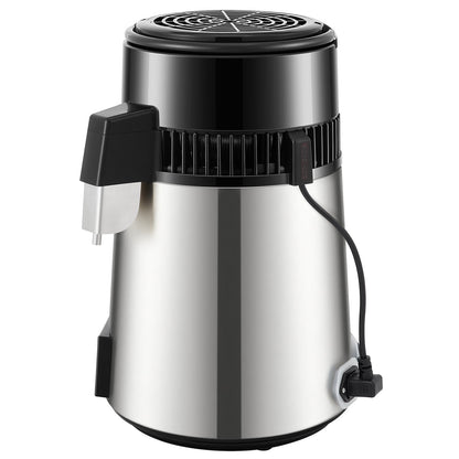 4L Water Distiller 1.5L/H Distilled Water Maker Timing Dual-Temp Silver V952-DSD15LH4L220VJCC4V3