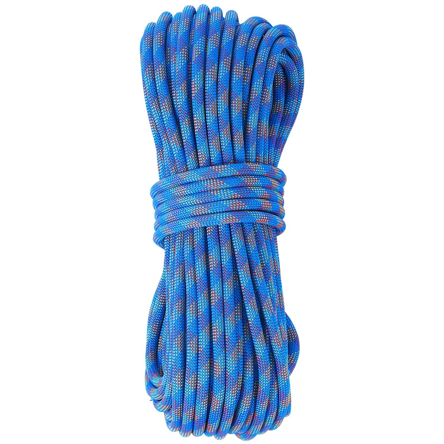 10.2mm Dynamic Climbing Rope, 40M(131ft) Outdoor Rock Climbing Rope 25KN Breaking Tension, Stretchable Fiber V952-DSDLS131YC103J6V8V0