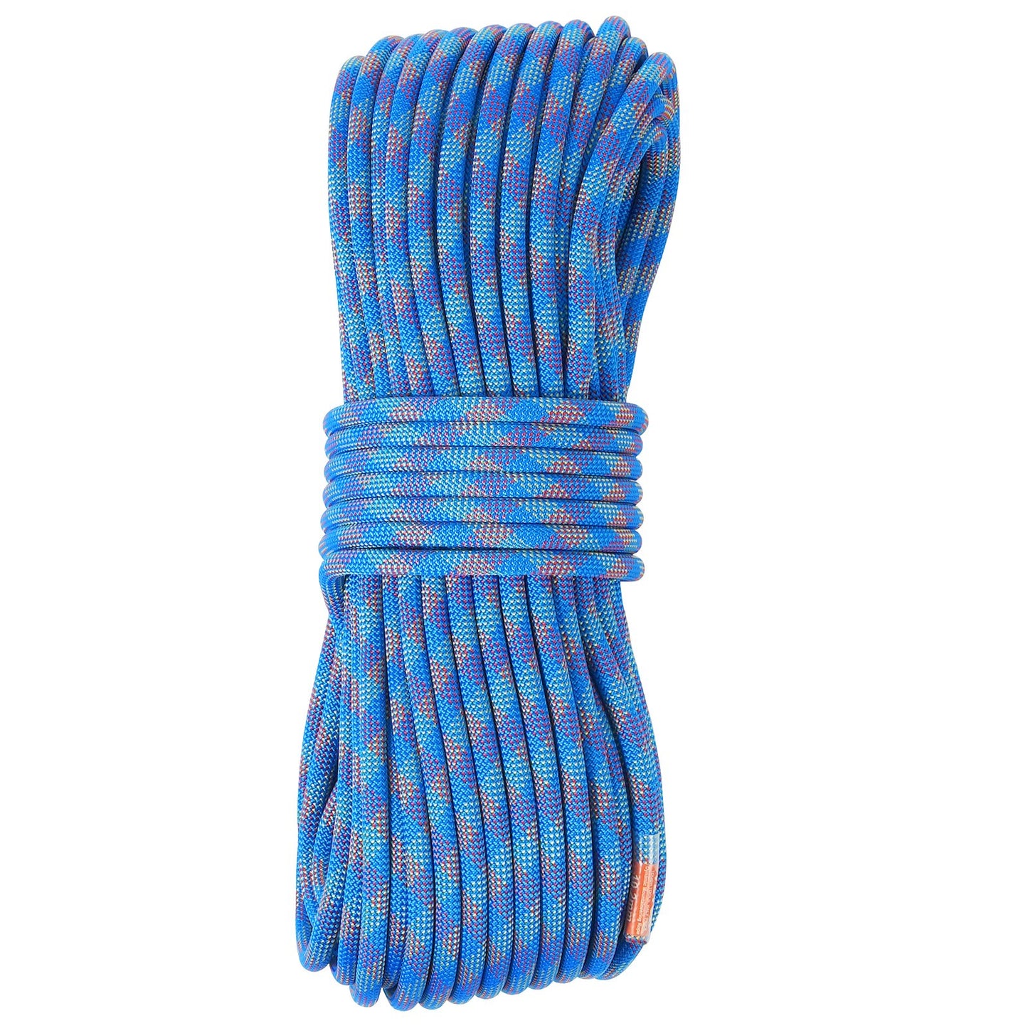 10.2mm Dynamic Climbing Rope, 50M(164ft) Outdoor Rock Climbing Rope 25KN Breaking Tension, Stretchable Fiber V952-DSDLS164YC107FCF4V0