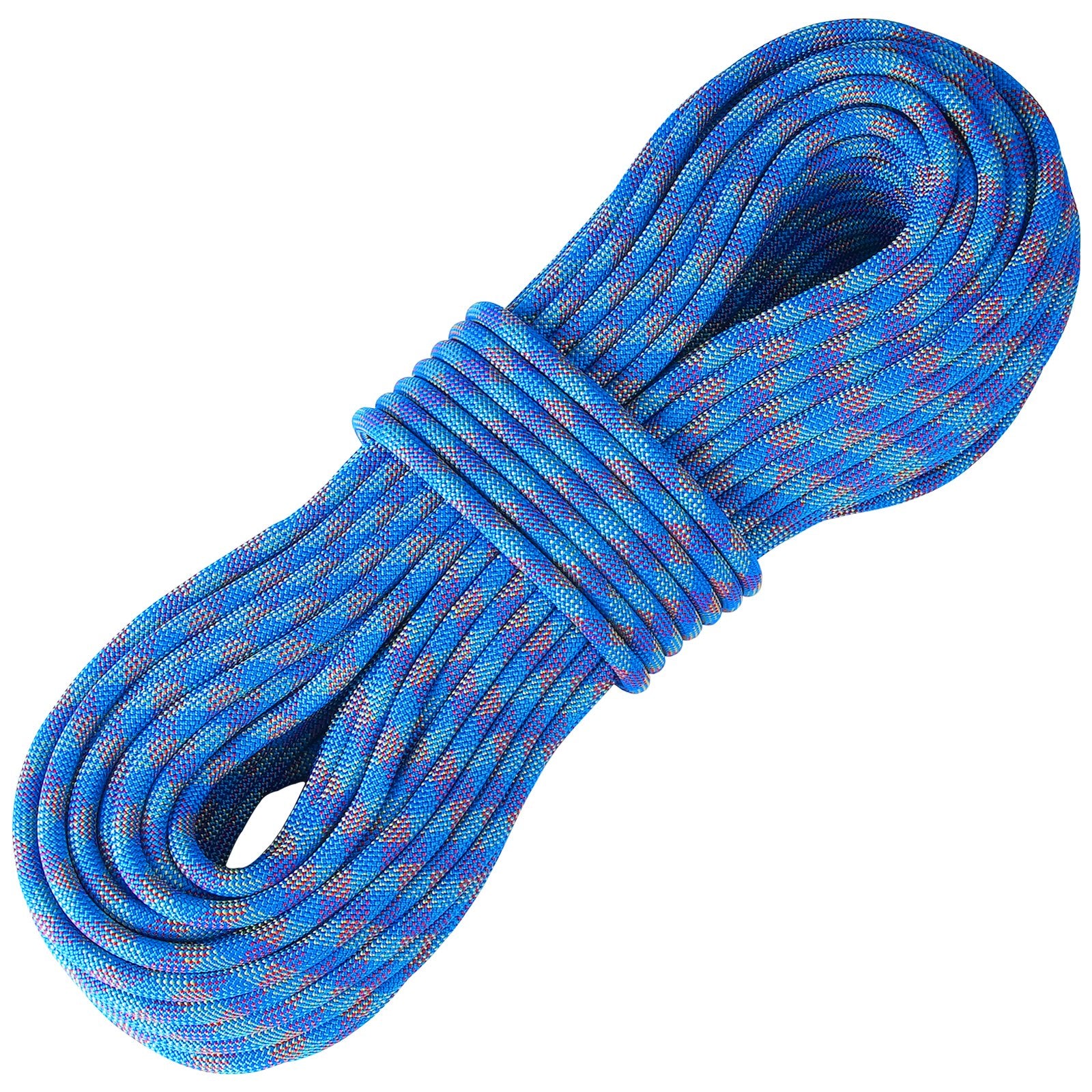 10.2mm Dynamic Climbing Rope, 60M(197ft) Outdoor Rock Climbing Rope 25KN Breaking Tension, Stretchable Fiber V952-DSDLS197YC10KNO0JV0