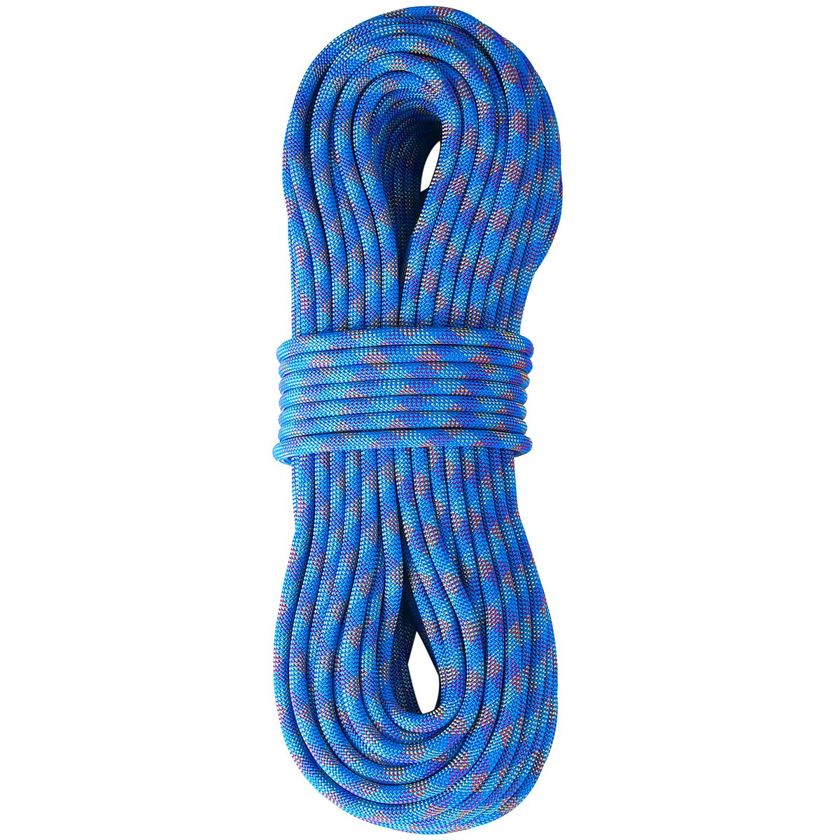 10.2mm Dynamic Climbing Rope, 60M(197ft) Outdoor Rock Climbing Rope 25KN Breaking Tension, Stretchable Fiber V952-DSDLS197YC10KNO0JV0