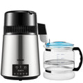 4L Water Distiller Distilled Water Maker 1 L/H w/ Timing Dual-Temp Silver V952-DSDW1LH4L220VO4CHV3